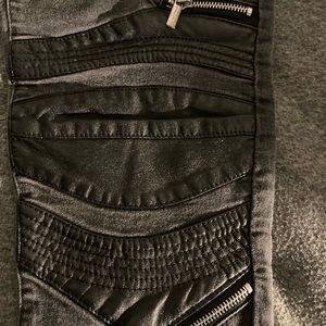 COPY - Black biker designer jeans